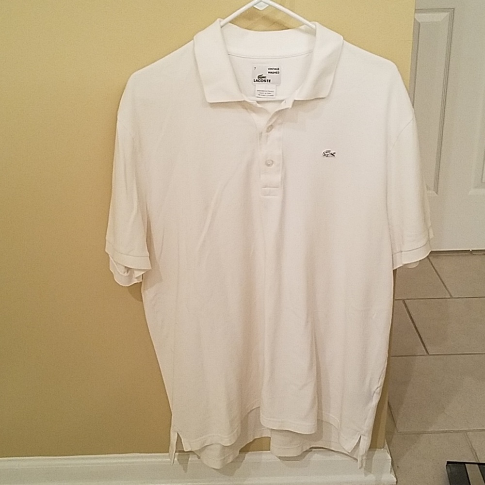 Mens Lacoste Vintage Washed polo short sleeve